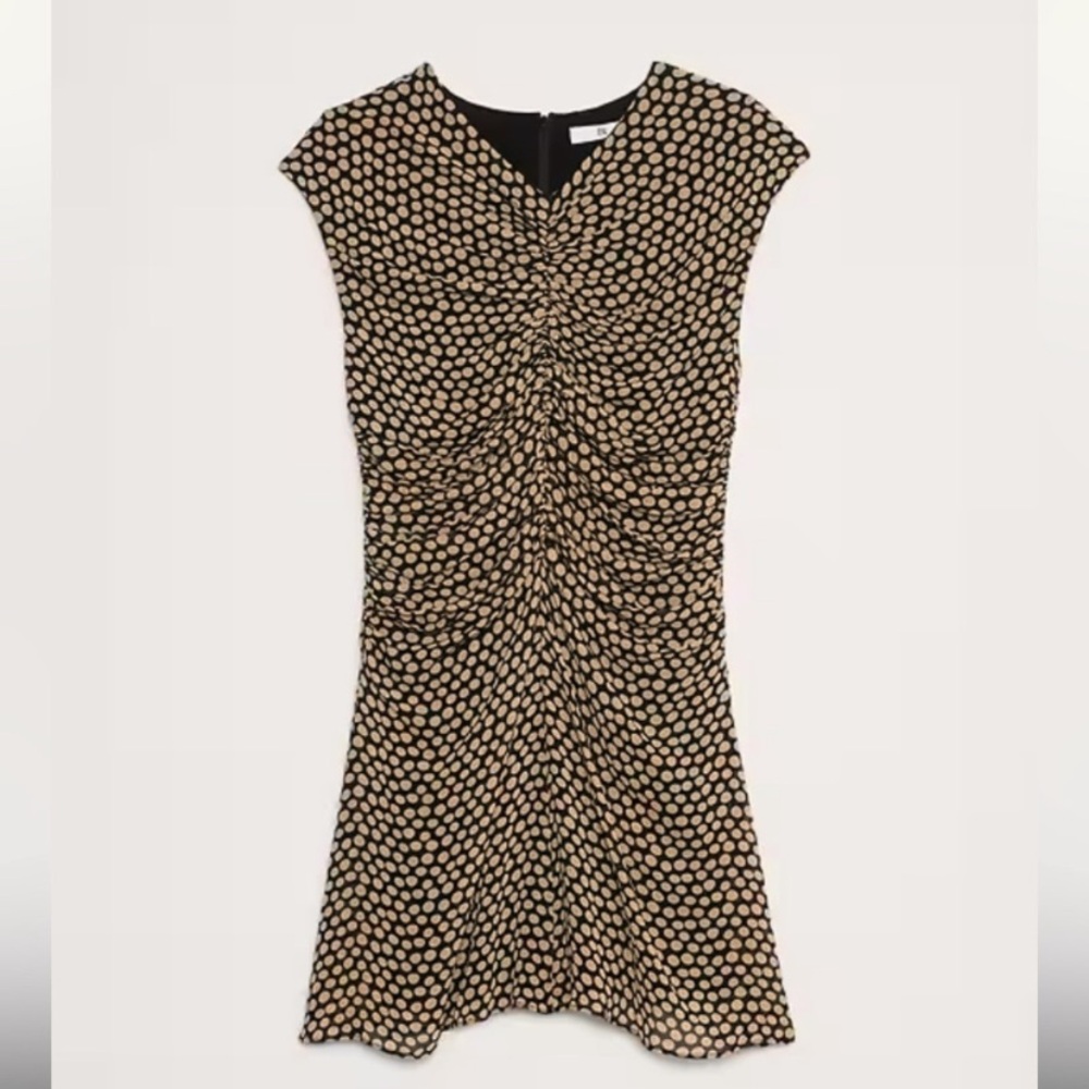 Banana Republic Black and Gold Mini Dress